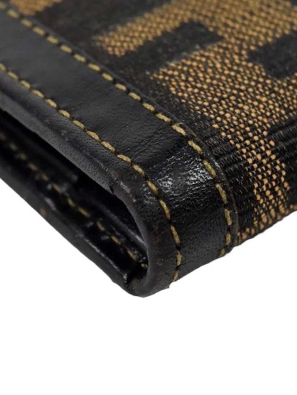 Fendi Zucca Canvas Wallet Clutch in Brown and Black - Picture 5 of 7